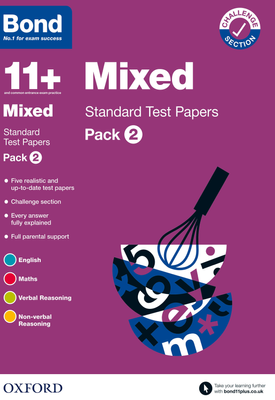 Bond 11+ Bond 11+ Mixed Standard Test Papers Pack 2