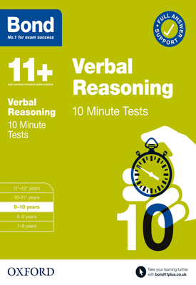 Bond 11+ Bond 11+ 10 Minute Tests Verbal Reasoning 9 10 years
